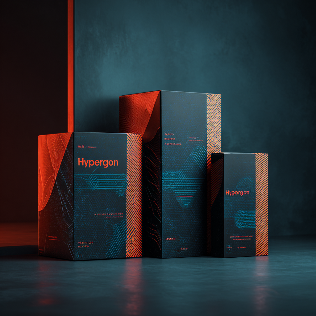 product package on neutral background